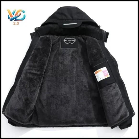 Men's Waterproof Ski Jacket Winter Snow Coat Windbreaker Hooded Outerwear